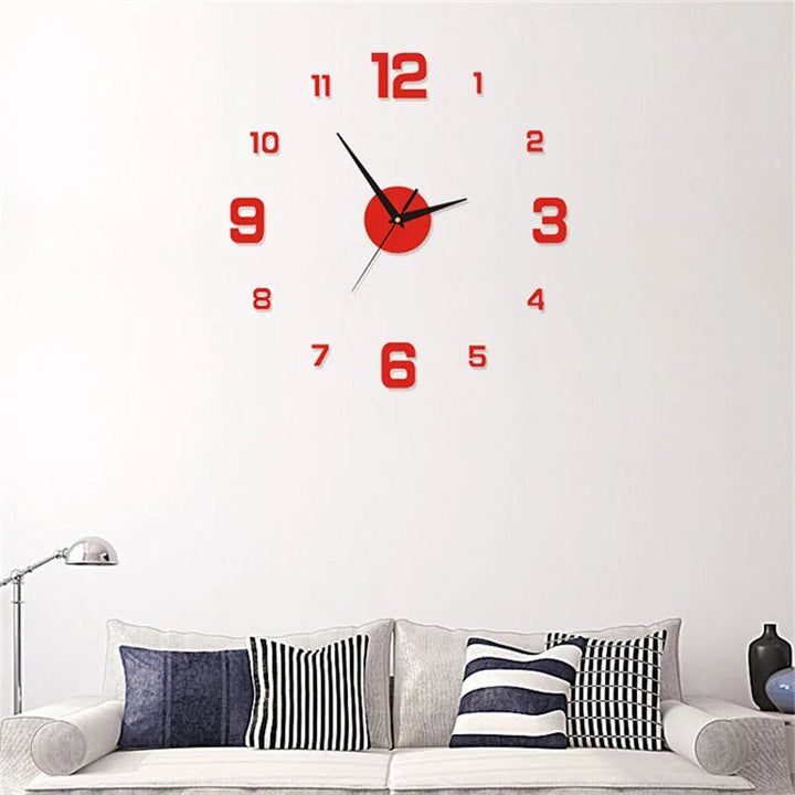 Große Stilvolle Wanduhr mit Ziffern