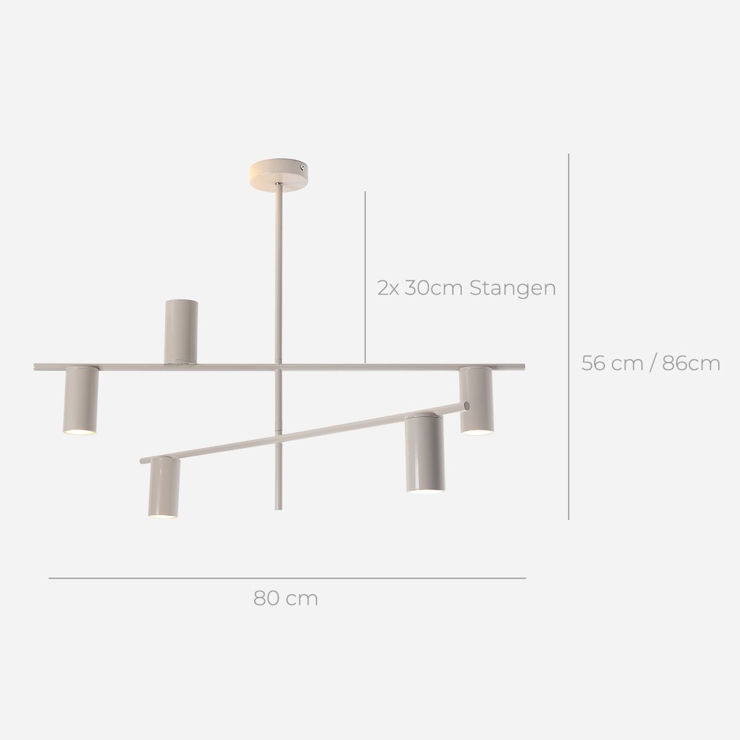 Moderne Deckenleuchte mit asymmetrischem Design – Luxora
