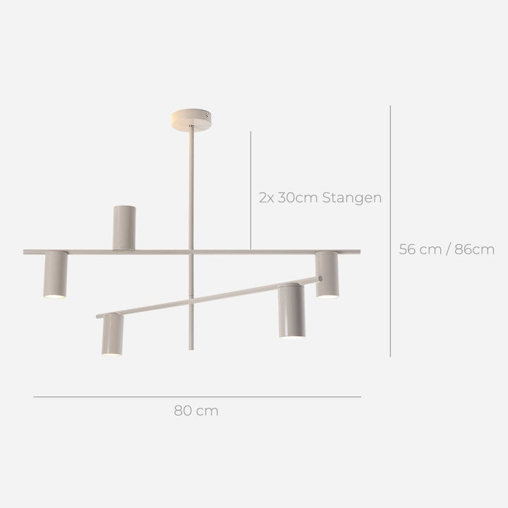 Moderne Deckenleuchte mit asymmetrischem Design – Luxora