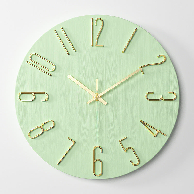 Klassische Wanduhr mit 3D-Ziffern