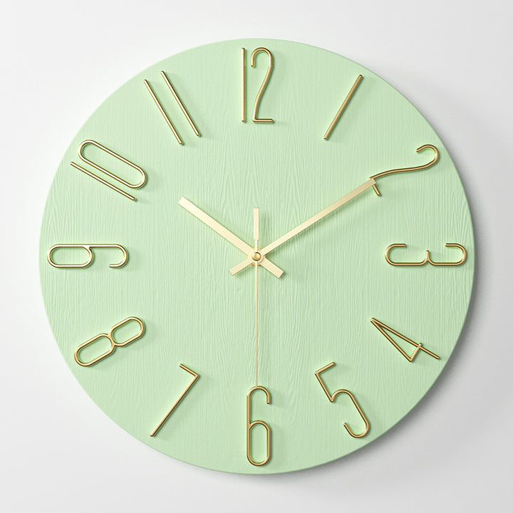 Klassische Wanduhr mit 3D-Ziffern