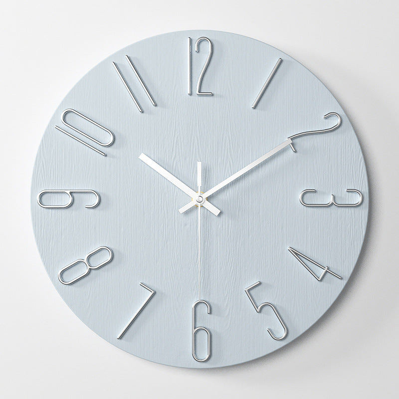 Klassische Wanduhr mit 3D-Ziffern