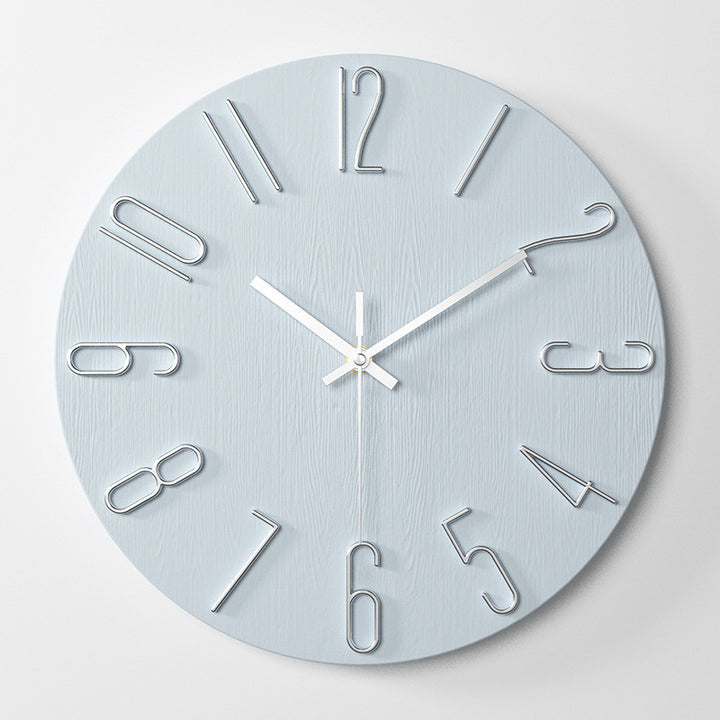 Klassische Wanduhr mit 3D-Ziffern