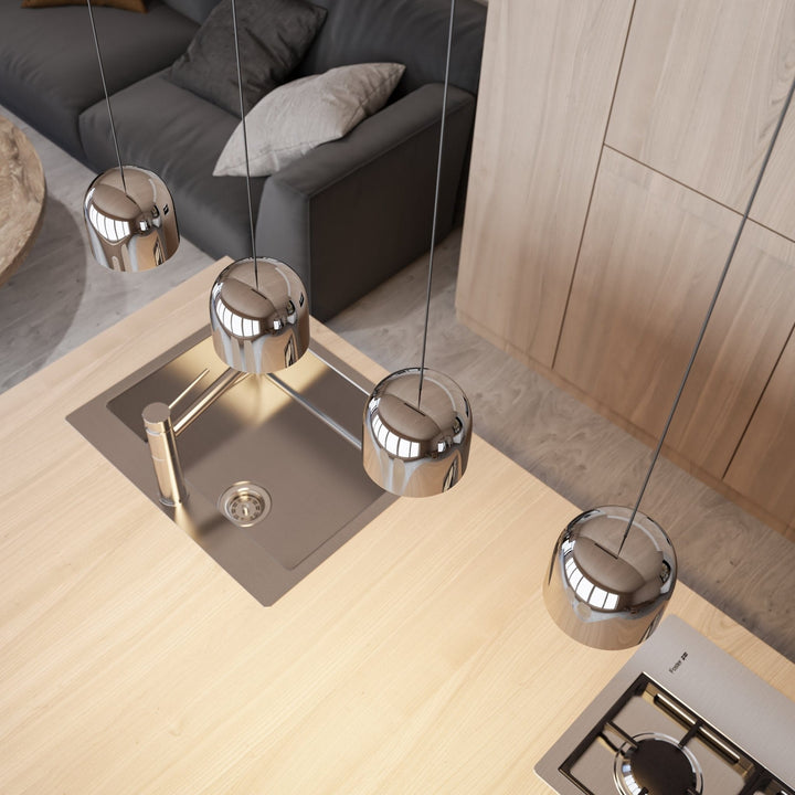 Moderne LED Pendelleuchte aus Aluminium für Eleganz