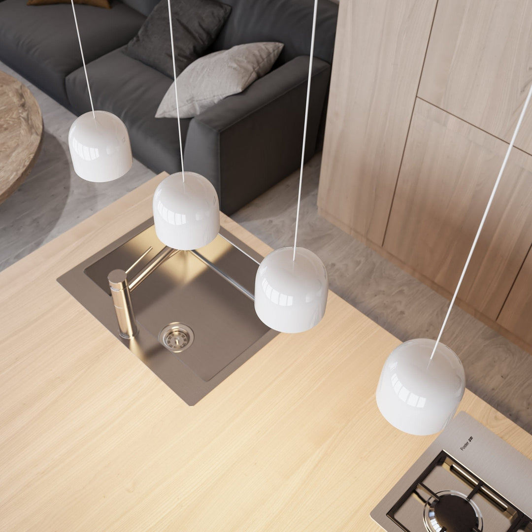 Moderne LED Pendelleuchte aus Aluminium für Eleganz