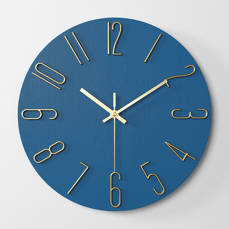 Klassische Wanduhr mit 3D-Ziffern