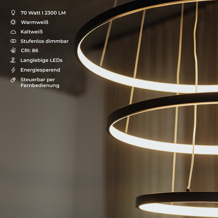 Moderne dimmbare LED Ringleuchte – NovaLite