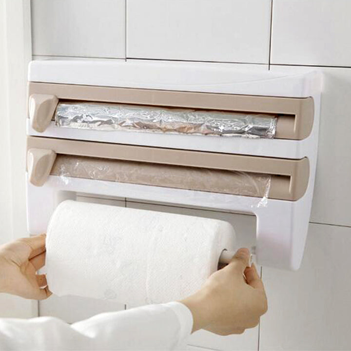 Praktischer Folien- und Rollenhalter für die Küche