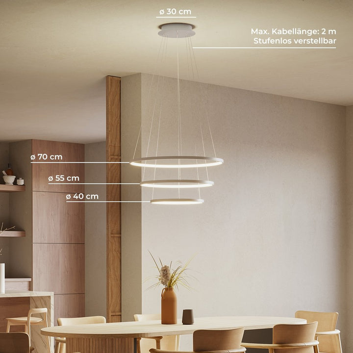 Moderne dimmbare LED Ringleuchte – NovaLite