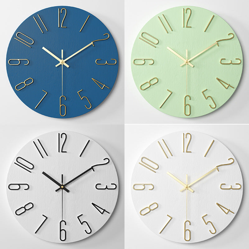Klassische Wanduhr mit 3D-Ziffern