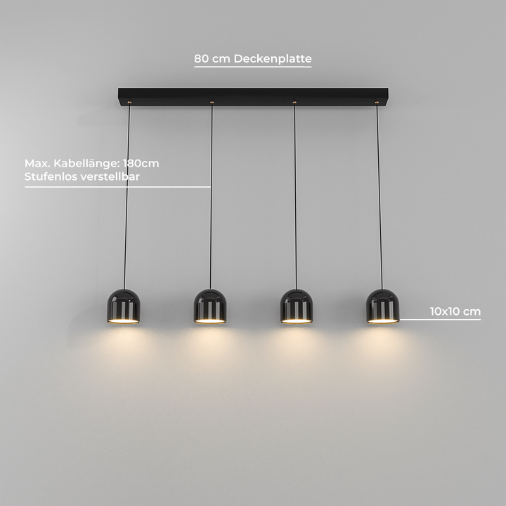 Moderne LED Pendelleuchte aus Aluminium für Eleganz