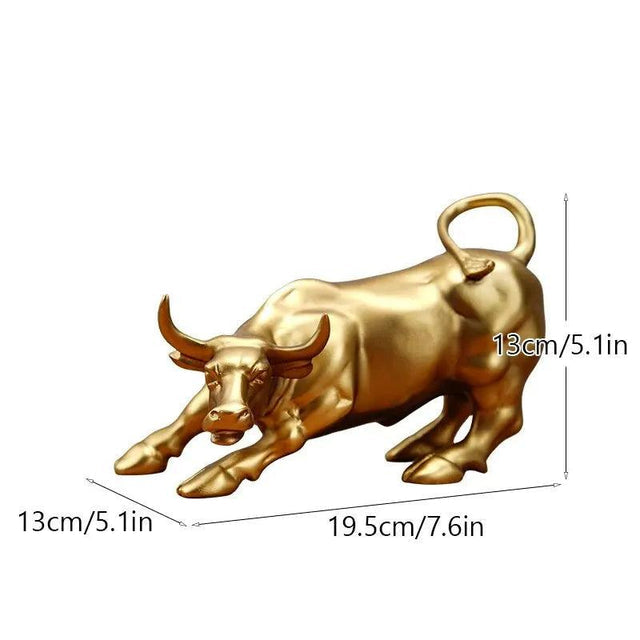 Stier-Skulptur