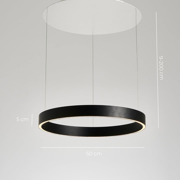 Dimmbare LED Pendelleuchte im Ringdesign – SOLARA