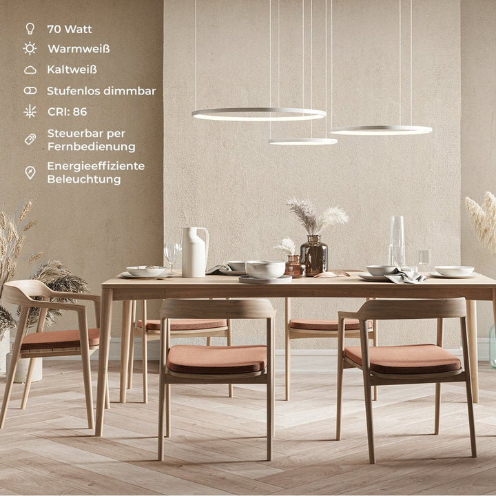 Moderne LED Ringleuchte mit Dimmfunktion – LIORA