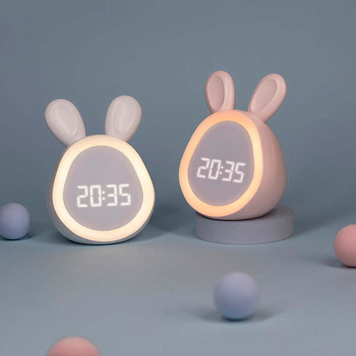 Niedlicher Häschen-Wecker mit LED-Licht