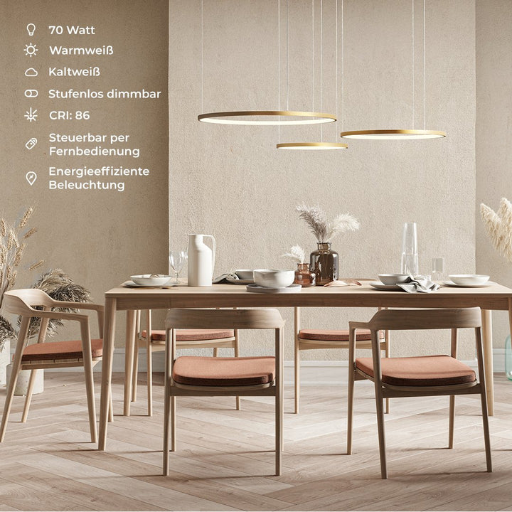 Moderne LED Ringleuchte mit Dimmfunktion – LIORA