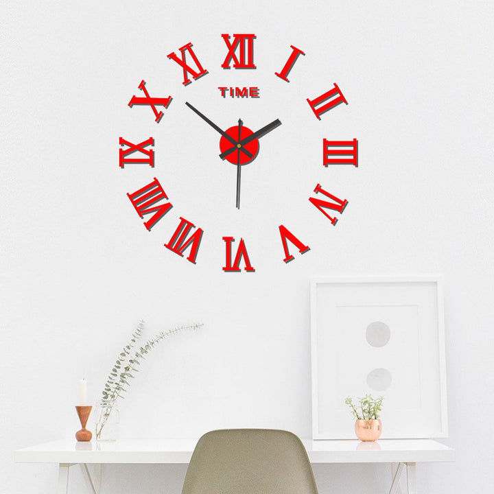 Moderne 3D Römische Wanduhr