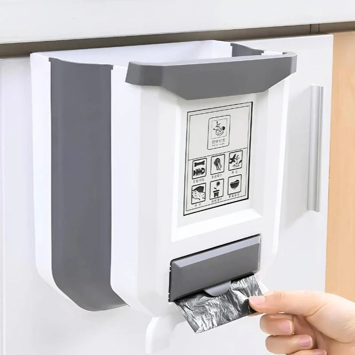 Praktischer Wand-Mülleimer mit Müllbeutelspender