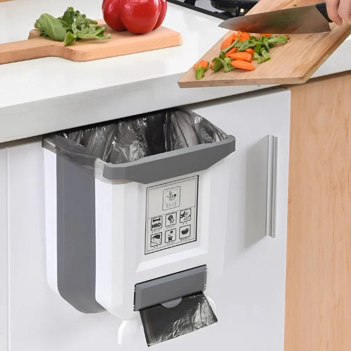 Praktischer Wand-Mülleimer mit Müllbeutelspender