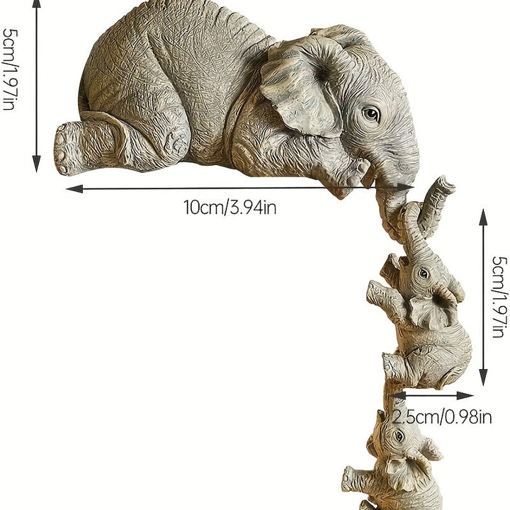 Elefanten-Figuren in Kletterpose