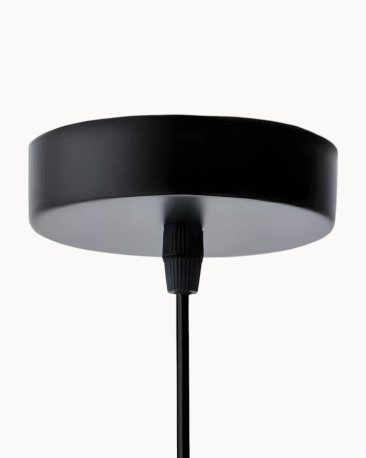 Elegante LED Hängeleuchte aus Glas & Schmiedeeisen