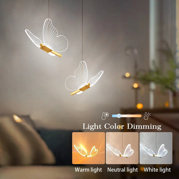 Dekorative LED-Schmetterling Pendelleuchte