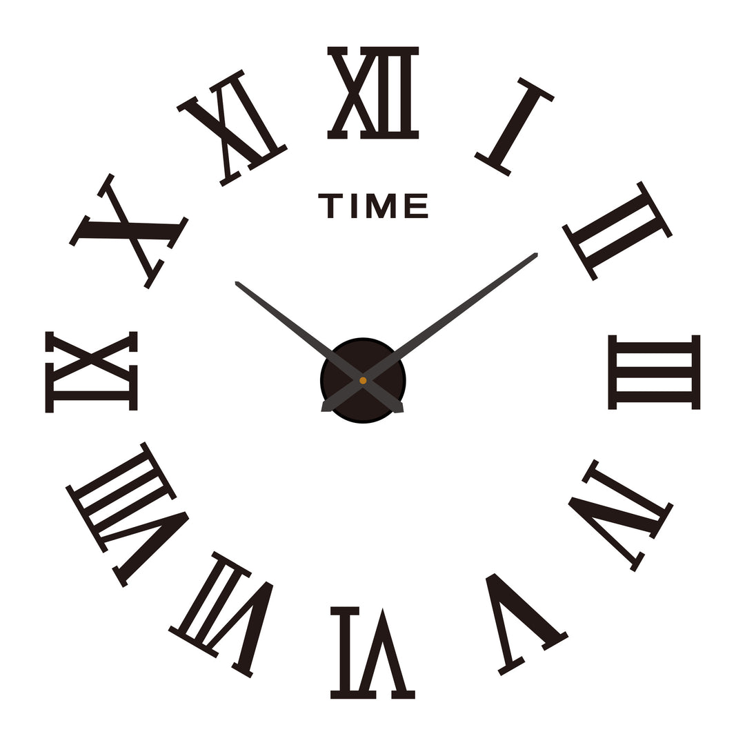 Moderne 3D Römische Wanduhr