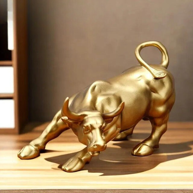 Stier-Skulptur