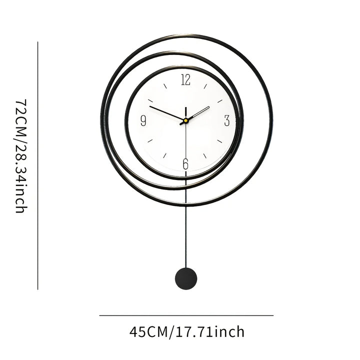 Moderne Wanduhr mit Pendel