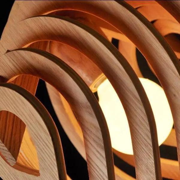 Holz-Pendelleuchte
