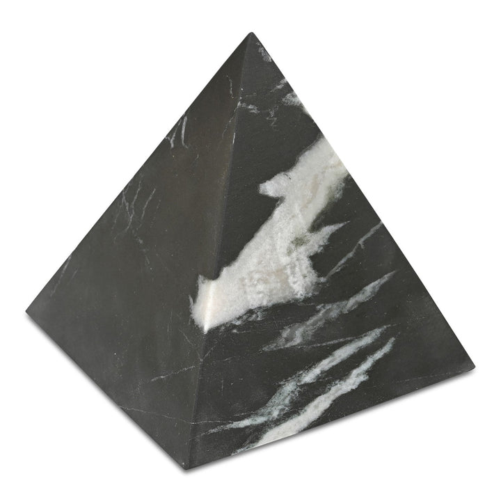 Elegante schwarze Marmor-Dekoration mit goldenen Akzenten