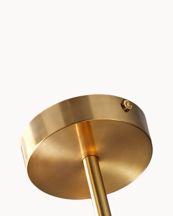 Elegante LED Hängeleuchte aus Glas & Schmiedeeisen