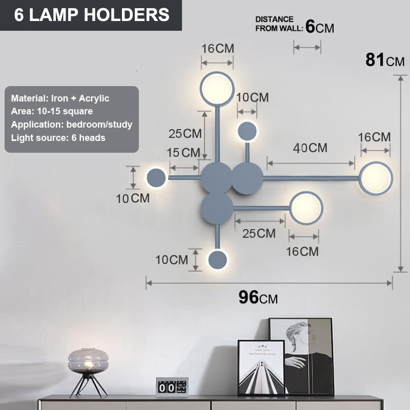 Moderne LED Wandleuchte flach für stilvolle Innenbeleuchtung