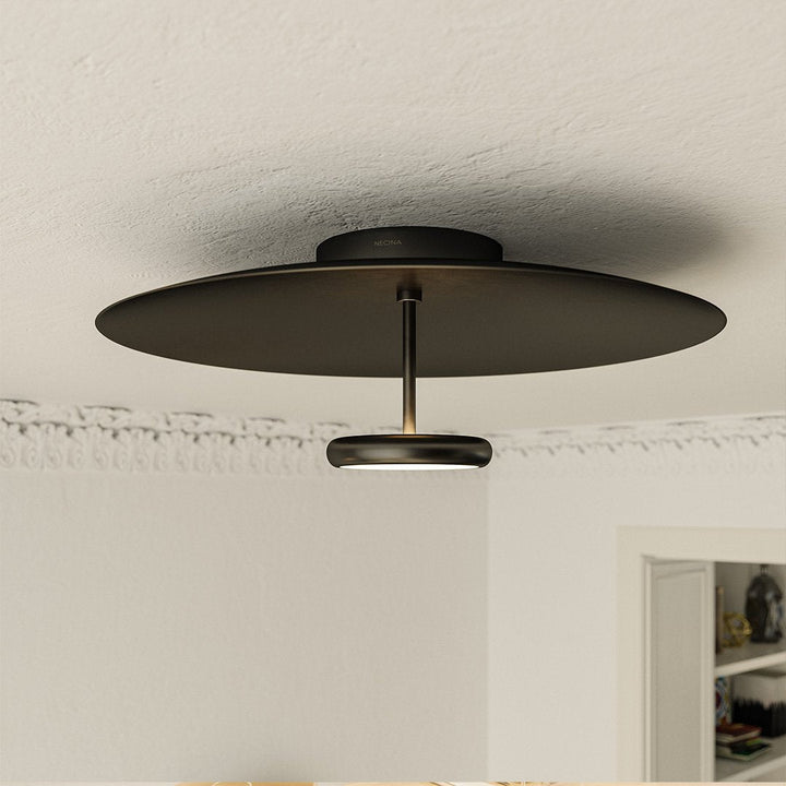 Moderne dimmbare LED-Deckenleuchte im Retro-Design – Lumora