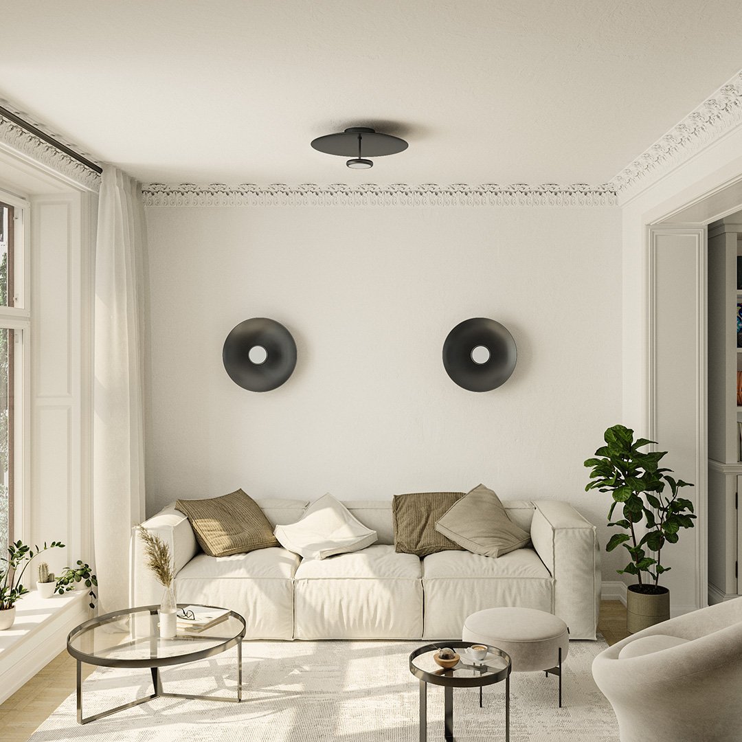 Moderne dimmbare LED-Deckenleuchte im Retro-Design – Lumora