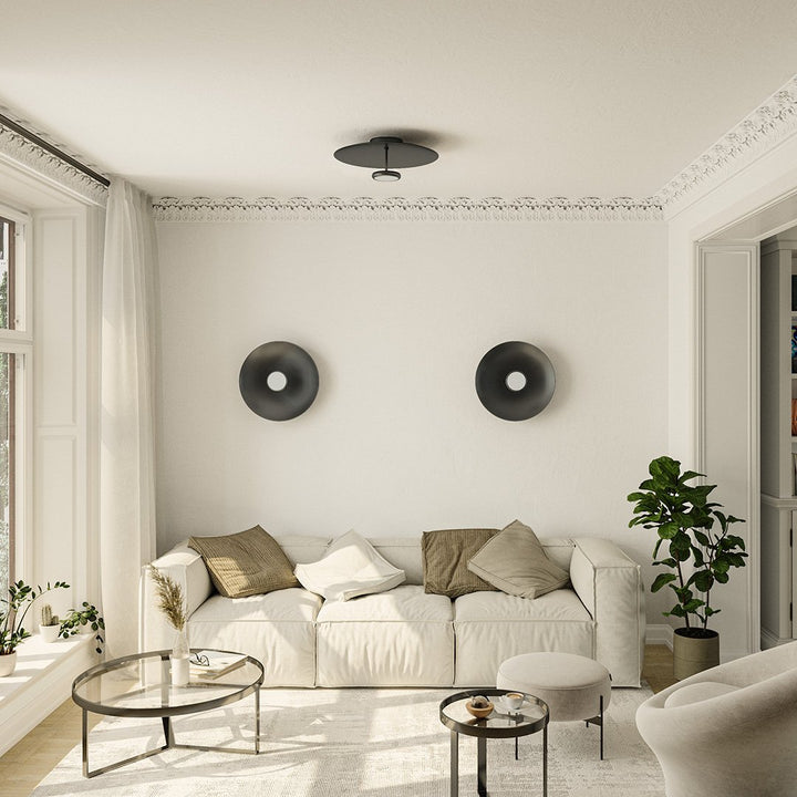 Moderne dimmbare LED-Deckenleuchte im Retro-Design – Lumora