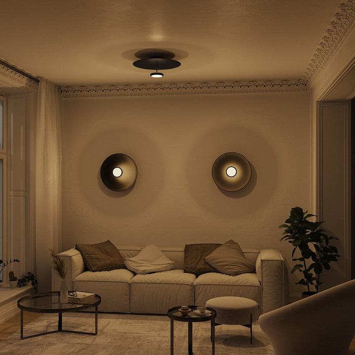 Moderne dimmbare LED-Deckenleuchte im Retro-Design – Lumora