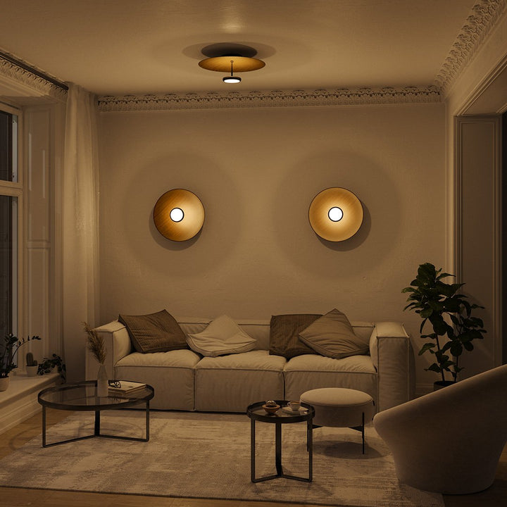 Moderne dimmbare LED-Deckenleuchte im Retro-Design – Lumora