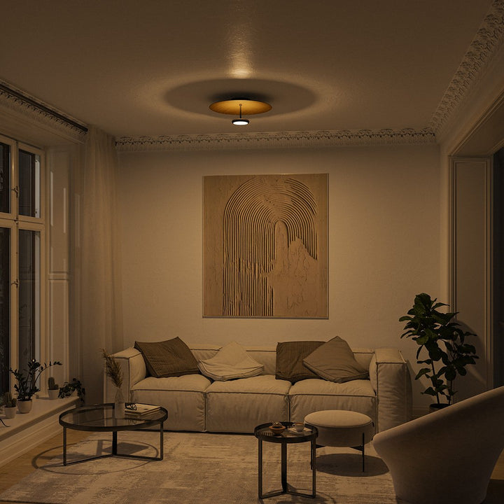 Moderne dimmbare LED-Deckenleuchte im Retro-Design – Lumora