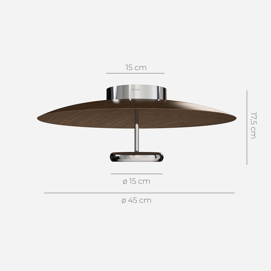 Moderne dimmbare LED-Deckenleuchte im Retro-Design – Lumora