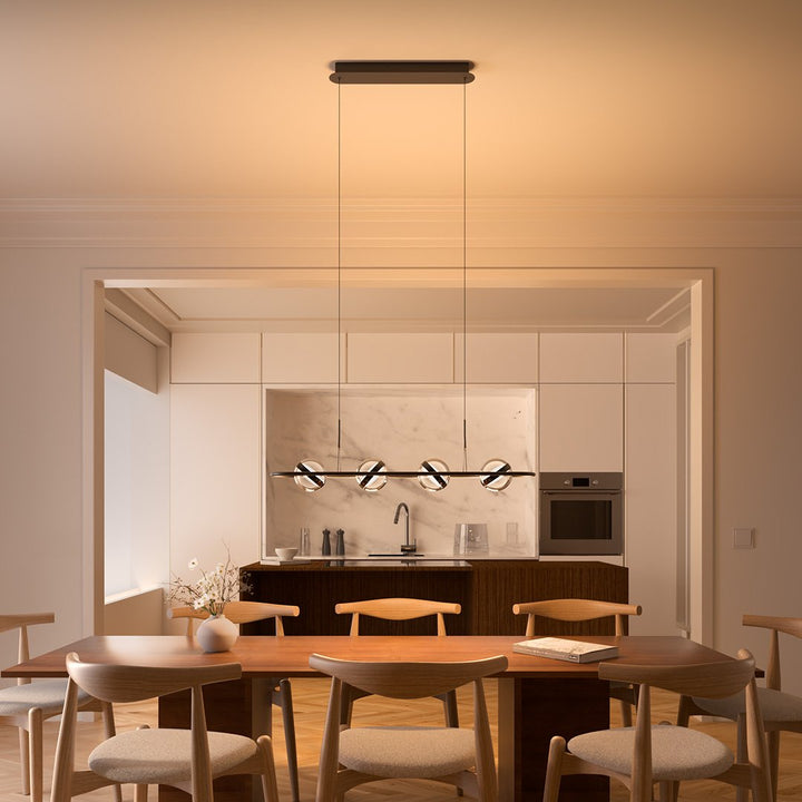 Dimmbare LED Pendelleuchte mit Glaskugeln – Lumina