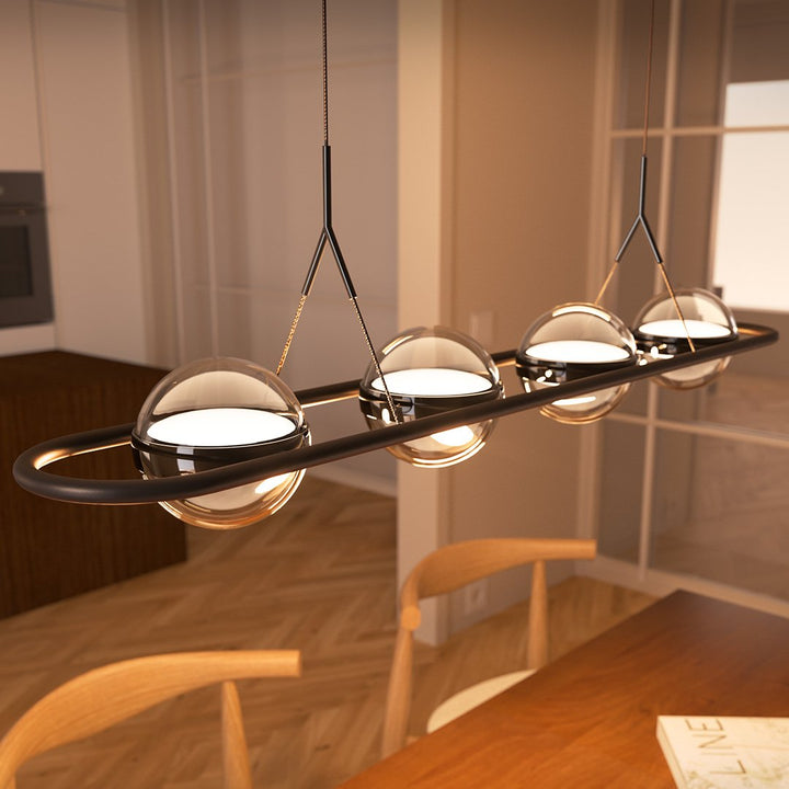 Dimmbare LED Pendelleuchte mit Glaskugeln – Lumina