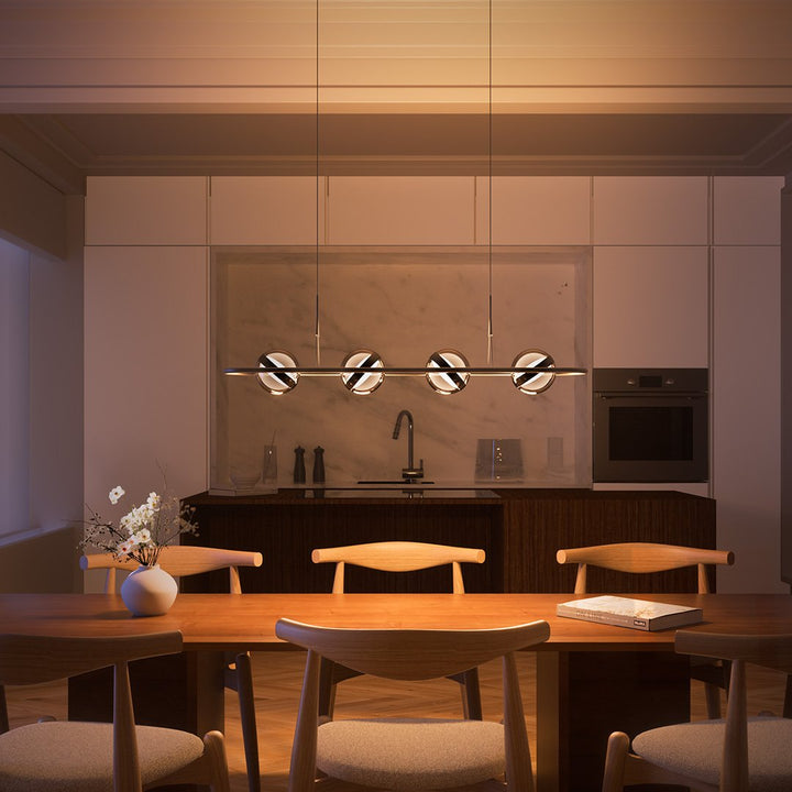 Dimmbare LED Pendelleuchte mit Glaskugeln – Lumina