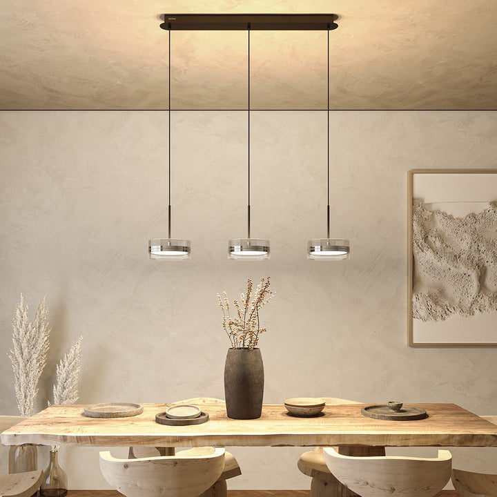 Dimmbare LED Pendelleuchte in Schwarz – LumaStyle