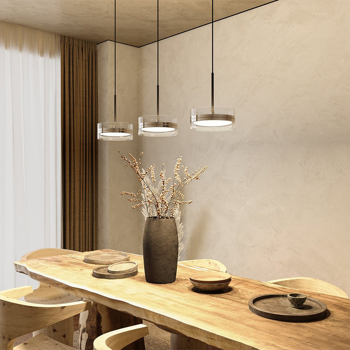 Dimmbare LED Pendelleuchte in Schwarz – LumaStyle