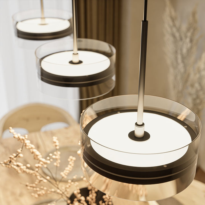 Dimmbare LED Pendelleuchte in Schwarz – LumaStyle