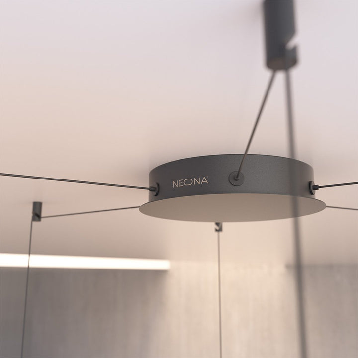 LED Pendelleuchte aus Glas mit 6 Flammen – LUXORA
