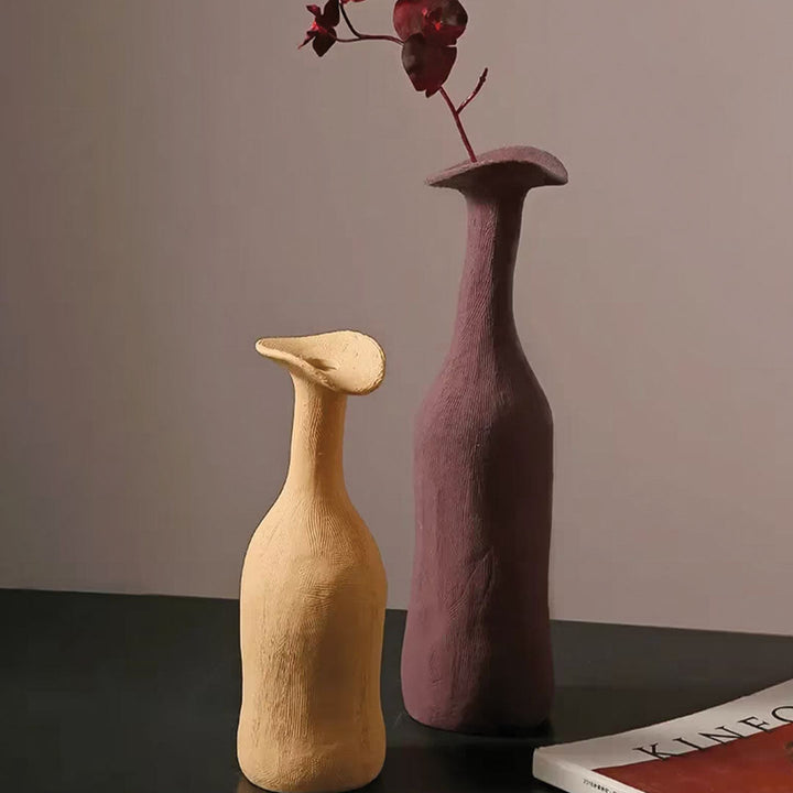 Natürliche Töne Morandi Keramik-Vase