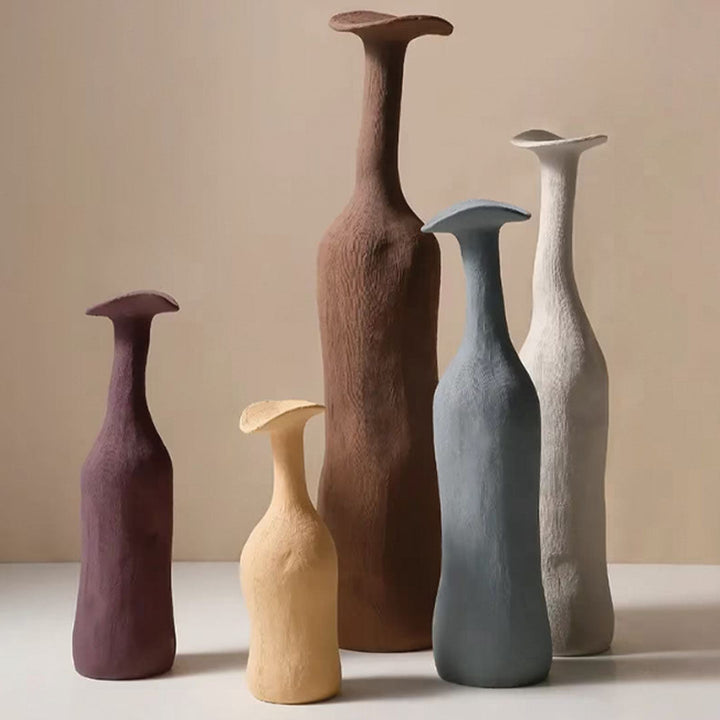 Natürliche Töne Morandi Keramik-Vase