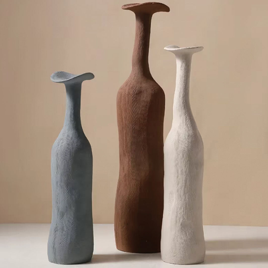 Natürliche Töne Morandi Keramik-Vase